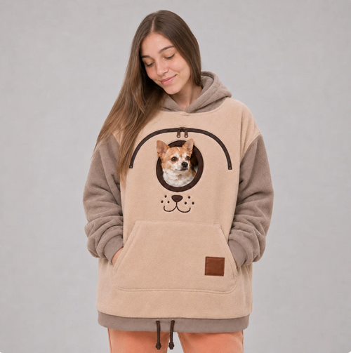 Dog Tote Carrier Hoodie