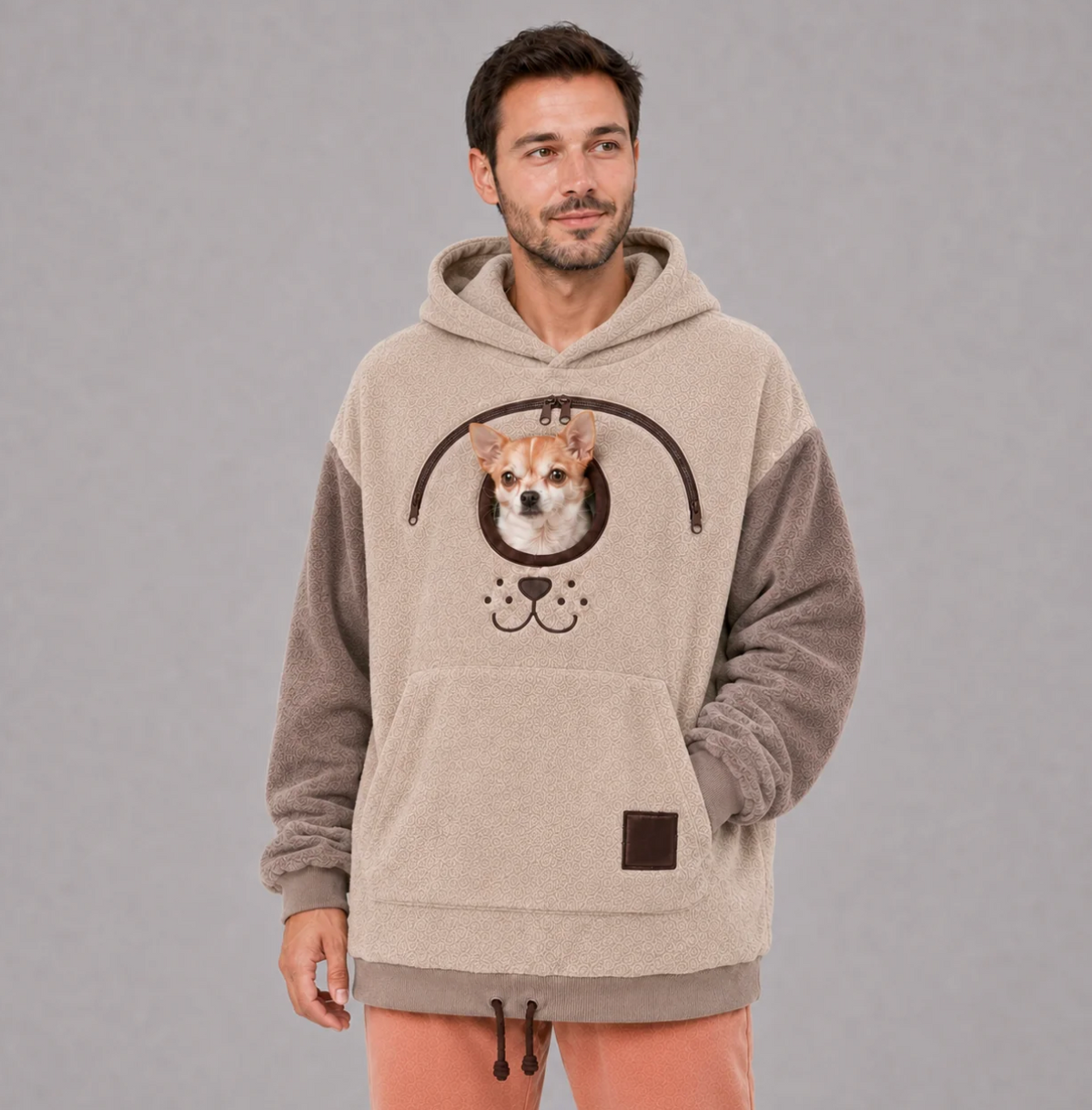 Dog Tote Carrier Hoodie